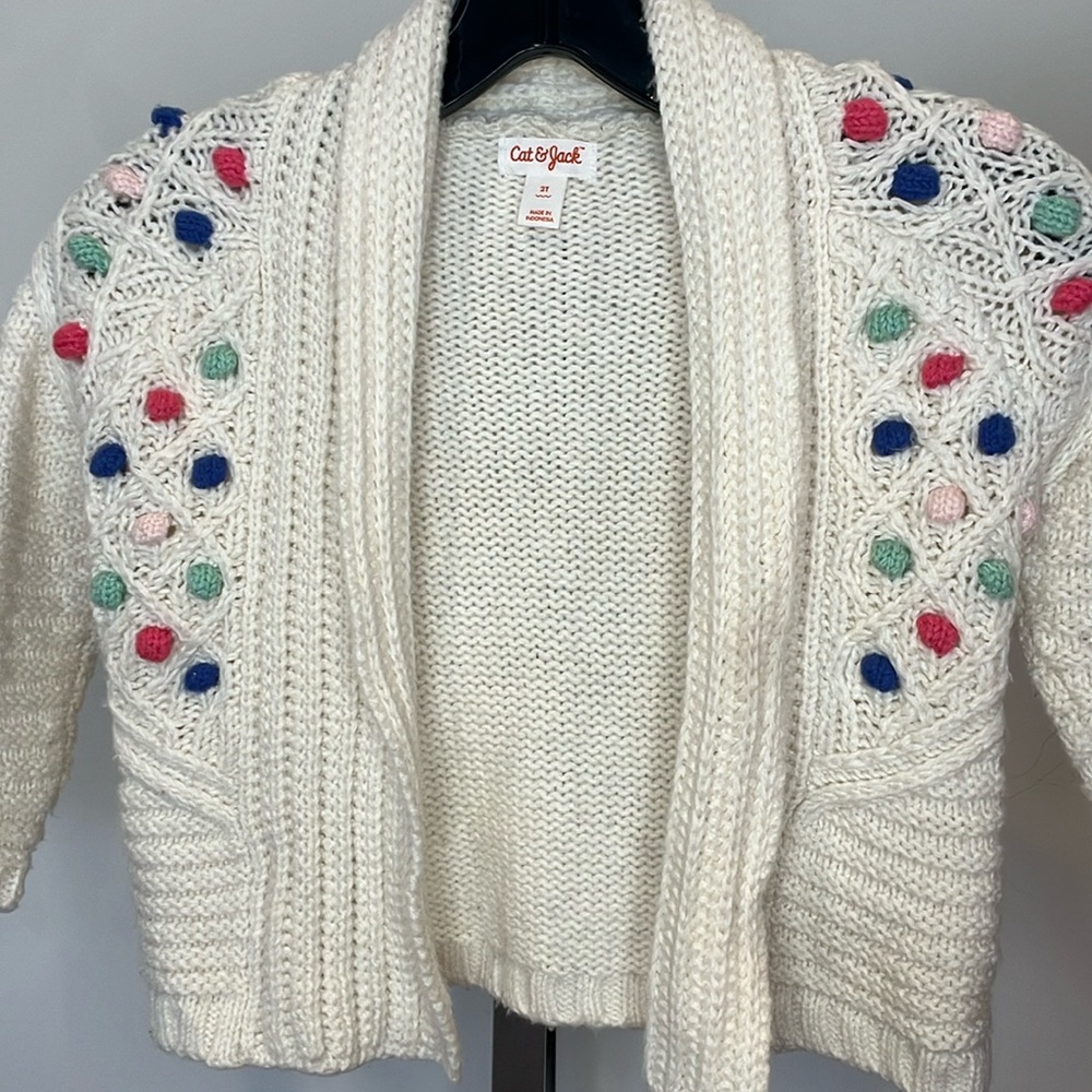 Cat & Jack Pom Pom Sweater - Picture 1 of 2